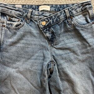 Pacsun Casey Low Rise baggy asymmetrical Blue Jeans